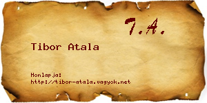 Tibor Atala névjegykártya